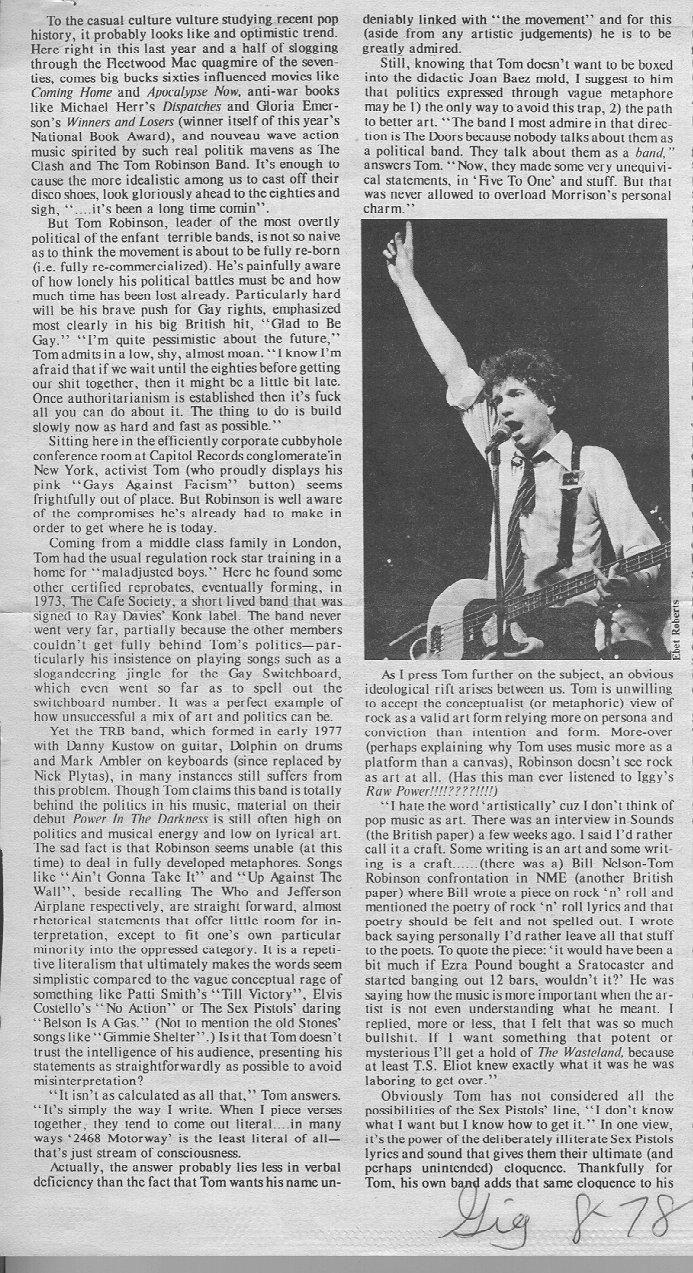 Gig, 8/78