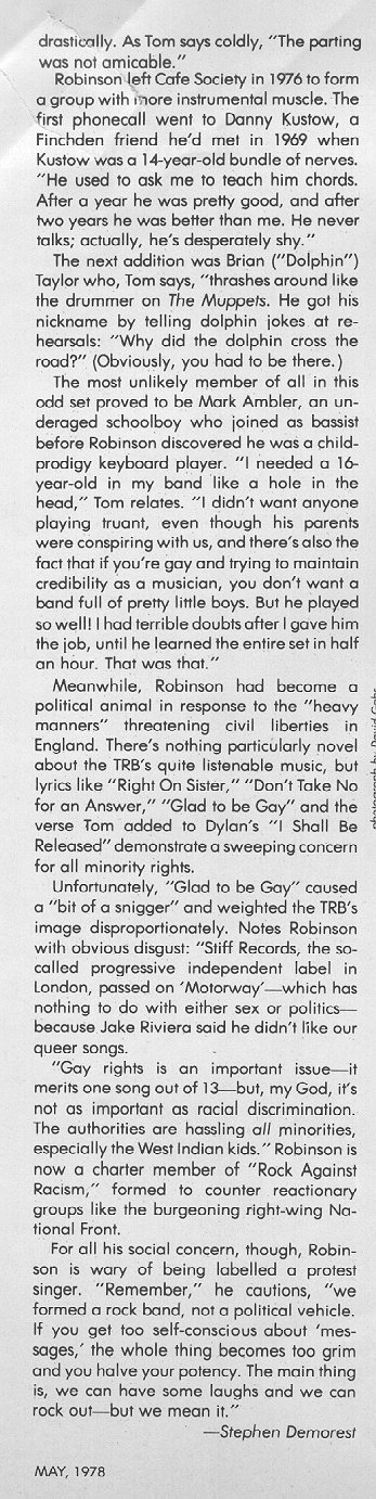 Crawdaddy, 5/78