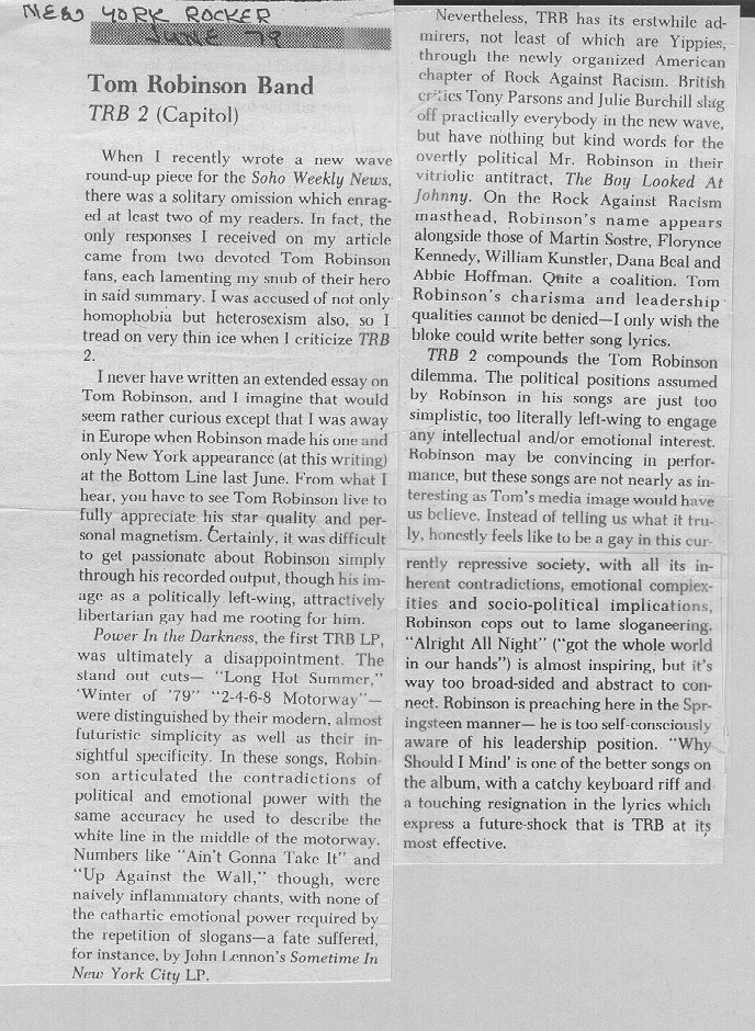 New York Rocker, 6/79