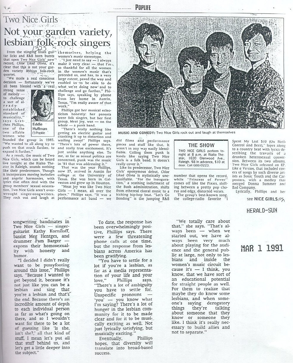 Herald Sun, March 1991
