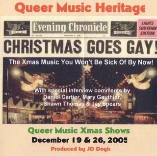 My xmas CD, as it looks when I send copies to GLBT archives
