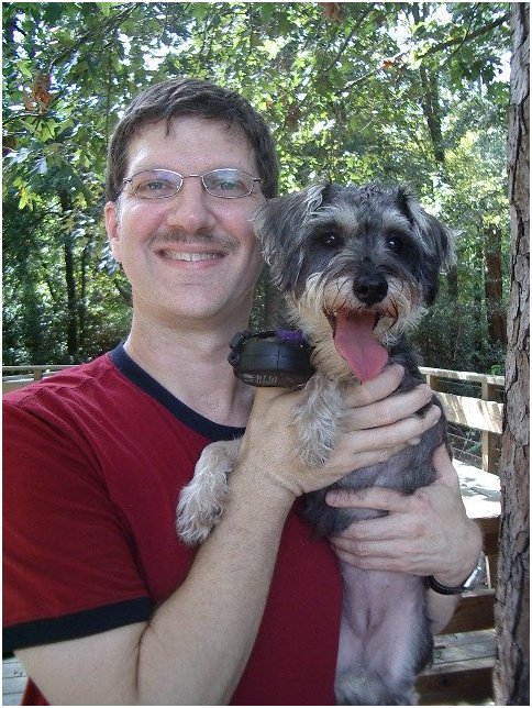 with Parker, at Houston wildlife park