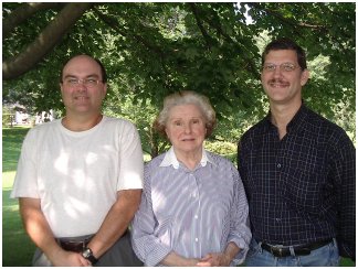 with my brother Mike and mother Yetta