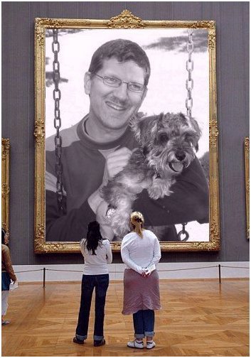 I used photo editing to do this one, which he loved