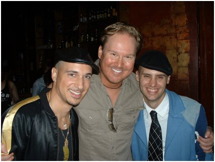 Christian Andreason with Ari Gold & Rich Overton; and with Billy Porter, courtesy of Christian