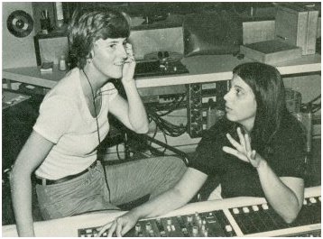 Jane Field with Karen, from Maxine Feldman LP  back cover, 1979