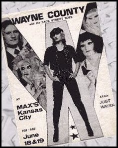 Wayne with her band, the Back Street Boys