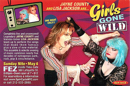 2003 poster for Jayne & Lisa show