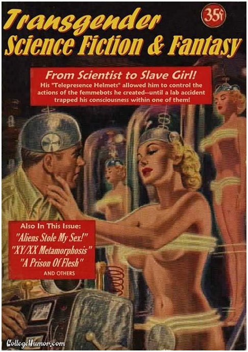 vintage trans pulp magazine