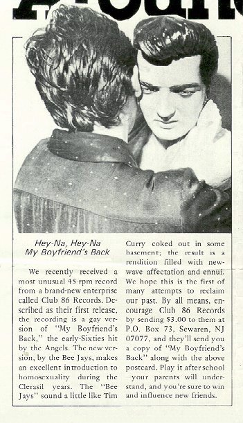 ad from Christopher Street, June 1980