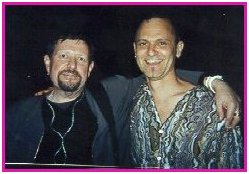 Tom Bogdan with Michael Biello, at the GLAMAs in 2000