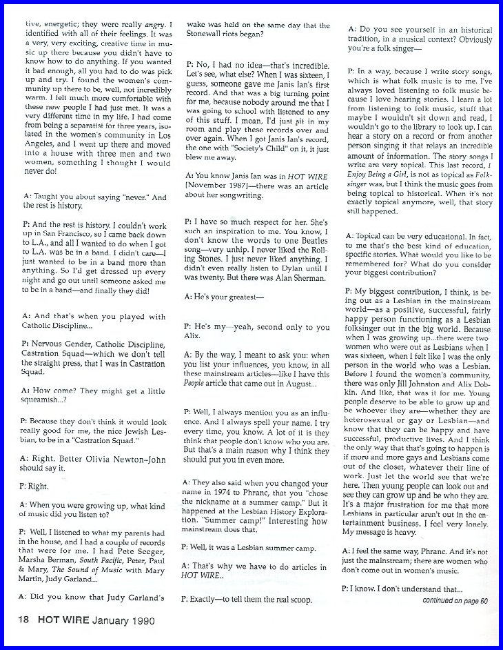 Hot Wire, Jan 1990