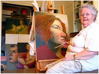 current photo of Ivy Bottini, in her studio, photo by Ryan Gierach