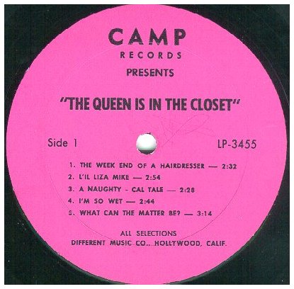 Queen Is In The Closet label